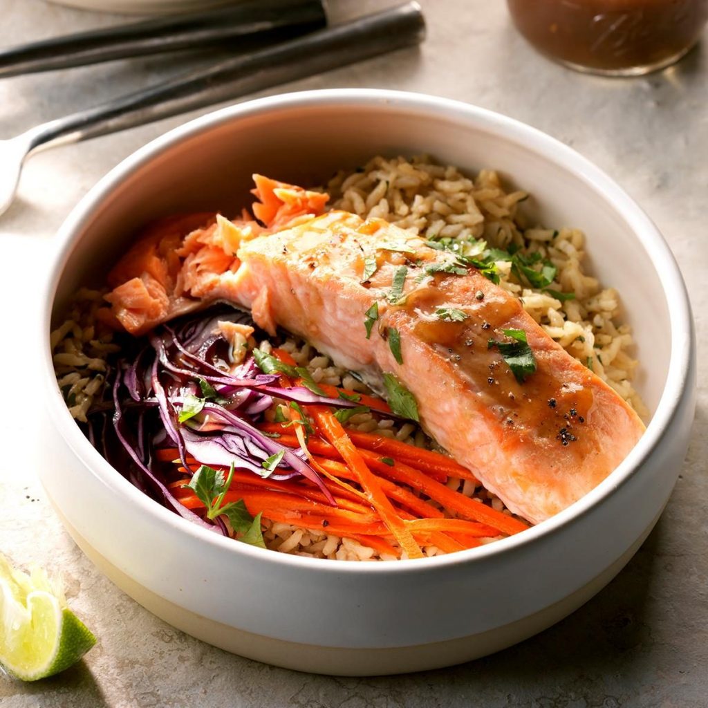 Salmon-Brown-Rice-Bowl Recipe - Radiant Integrative Health Las Vegas NV